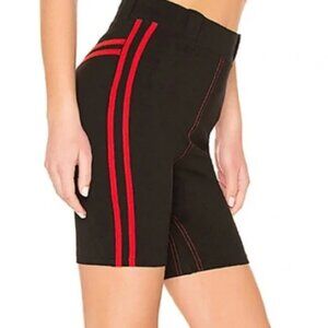 NWT I.AM.GIA ASTRID Black Red Biker Shorts XS